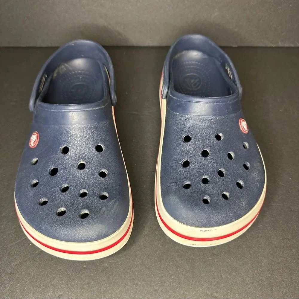 Crocs Men's 7 and Women's 9 Crocband Clogs | Slip On Shoes | Waterproof Sandals